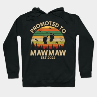 Promoted To Mawmaw Est 2022 Pregnancy Announcement Vintage Hoodie